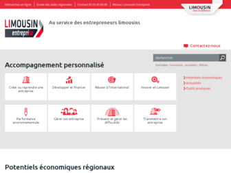 limousinentreprise.fr website preview