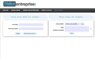 appli.statutentreprise.com website preview