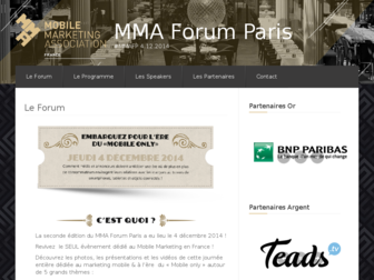 mmaforumparis.com website preview