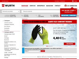 eshop.wurth.fr website preview