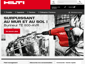 hilti.fr website preview