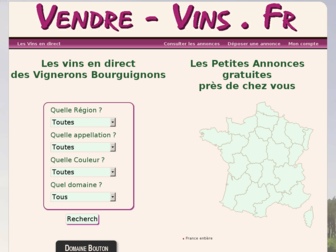 vendre-vins.fr website preview