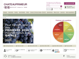 chateauprimeur.com website preview