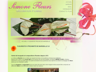 simone-fleurs.com website preview