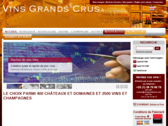 vinsgrandscrus.fr website preview