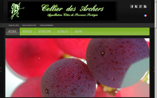 cellierdesarchers.fr website preview