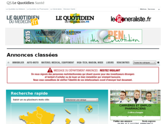 annoncesclassees.lequotidiensante.fr website preview