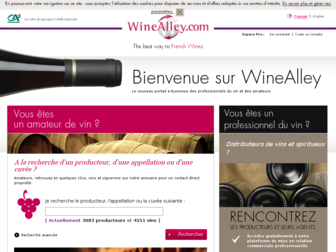 winealley.com website preview