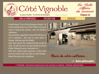 cotevignoble.com website preview