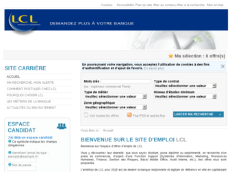 offres-emploi.lcl.com website preview