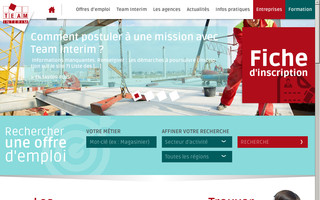 team-interim.fr website preview