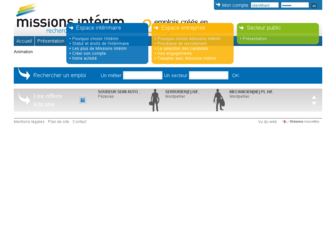 missions-interim.fr website preview