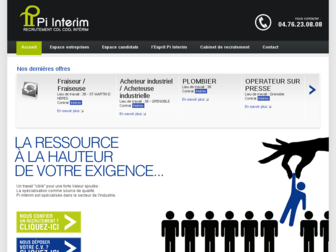 pi-interim.fr website preview