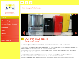 rvs-electromenager-paris.fr website preview