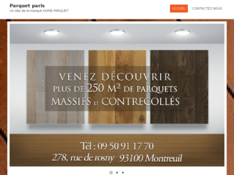 parquetparis.fr website preview