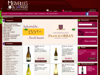 merveillesdusommelier.fr website preview