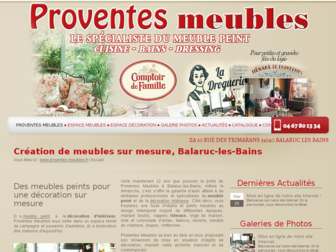 proventes-meubles.fr website preview