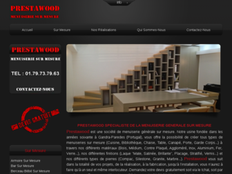 prestawood.fr website preview