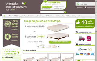 matelas-bio-latex.com website preview