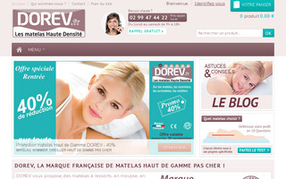 matelas-dorev.fr website preview