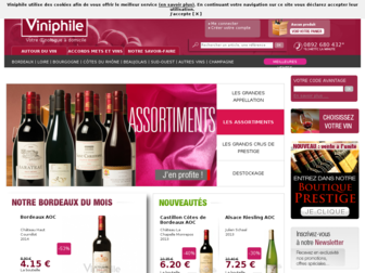 viniphile.fr website preview