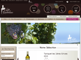 vinsetcadeaux.fr website preview