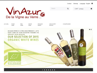 vinazur.fr website preview