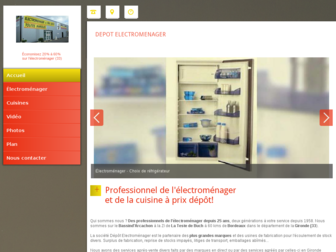 depot-electromenager33.com website preview