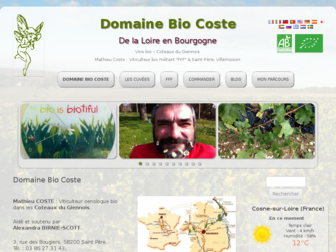domainebiocoste.fr website preview
