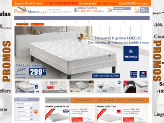 promo-matelas.com website preview