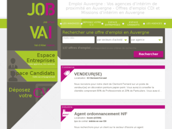 emploi-auvergne.fr website preview