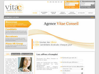 vitaeconseil.com website preview