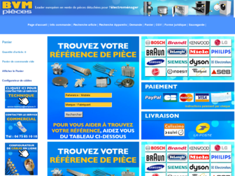 bvmpieces.fr website preview