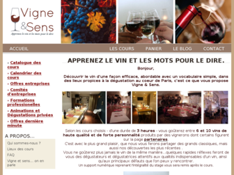 vigne-et-sens.com website preview