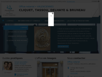 notaires-cliquet-tassou-delhaye-valenciennes.notaires.fr website preview