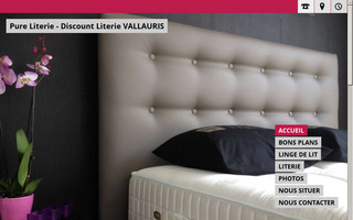 pureliterie-vallauris.fr website preview