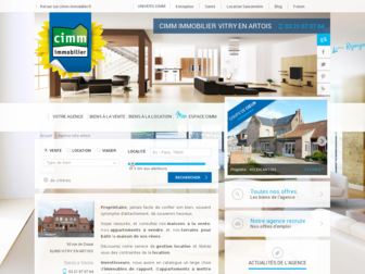 vitry-artois.cimm-immobilier.fr website preview