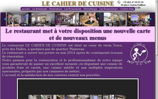 lecahierdecuisine.com website preview