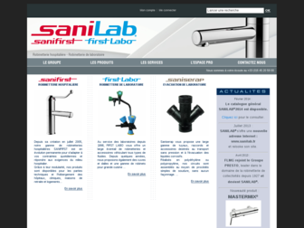 sanilab.fr website preview
