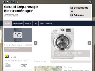 gerald-depannage-electromenager.fr website preview