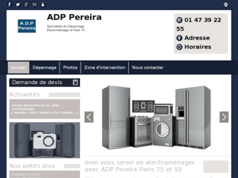 adp-pereira-electromenager.fr website preview