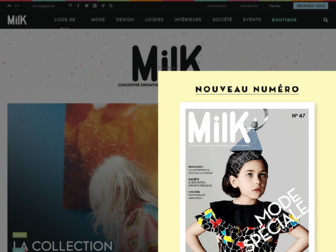 milkmagazine.net website preview