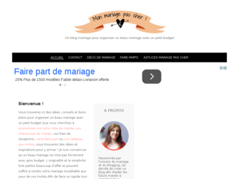 mon-mariage-pour-moins-cher.com website preview
