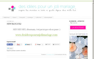 desideespourunjolimariage.wordpress.com website preview