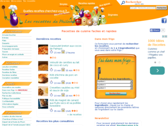 recette-philomene.com website preview