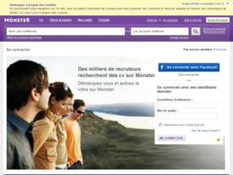login.monster.fr website preview