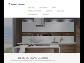 plans-cuisines.fr website preview
