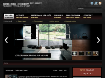 cuisines-ferret.fr website preview