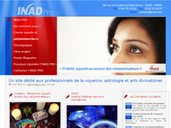 inadpro.com website preview