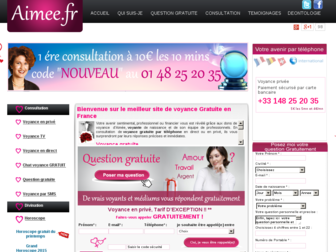 voyante-aimee.fr website preview